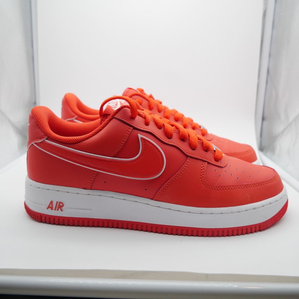 Nike Air Force 1 Low Picante Red White Mens Size 9 DV0788-600 Sneakers